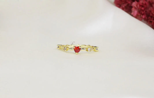 Gold Heart Eternity Ring – A Timeless Expression of Love and Elegance