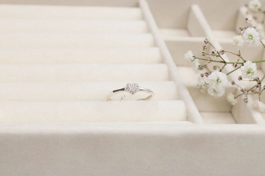 Radiant Heart Sterling Silver Ring – A Sparkling Promise of Love