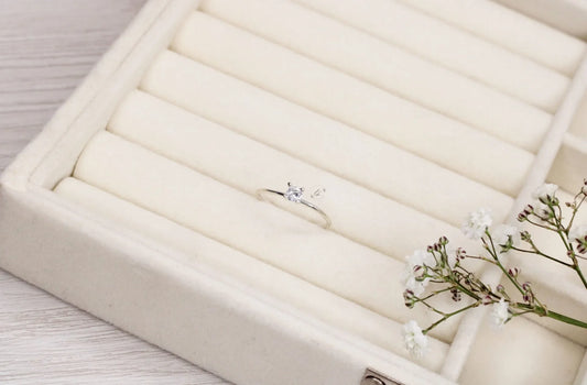 Minimalist Solitaire CZ Engagement Ring – Handmade in 925 Sterling Silver – Elegant Promise Ring for Women