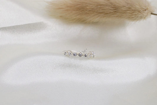 💍 925 Sterling Silver Zircon Eternity Band – Timeless Elegance for Women